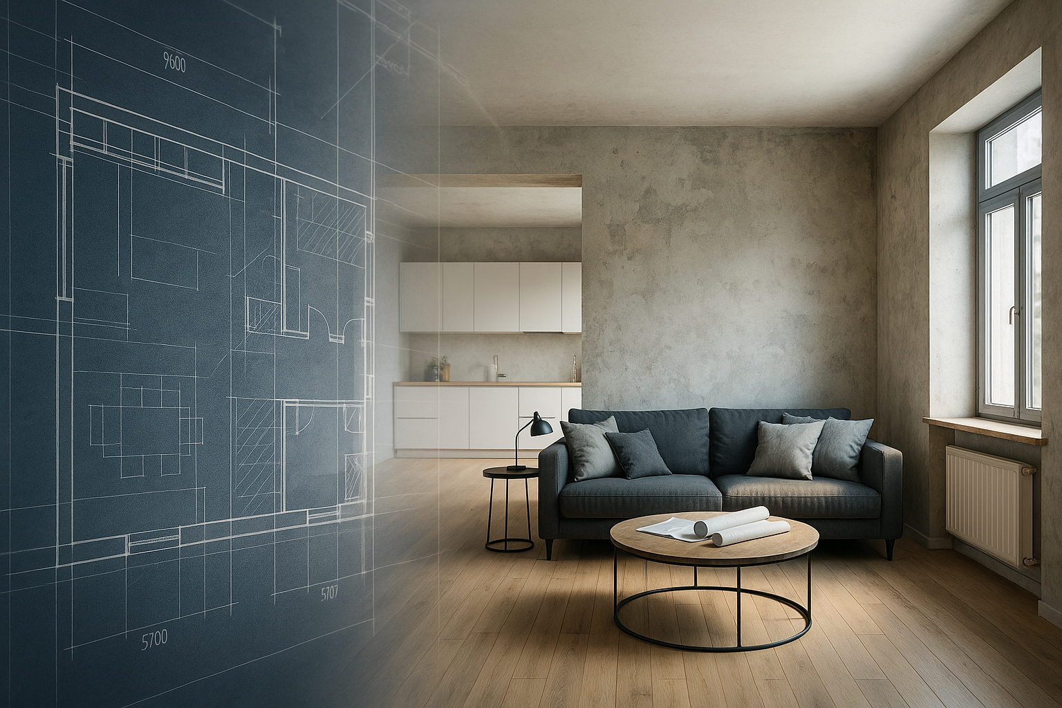 Avant / après d’une rénovation intérieure